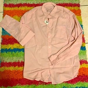 Frank & Eileen size M long sleeve men’s button up shirt dusty pink luxe
